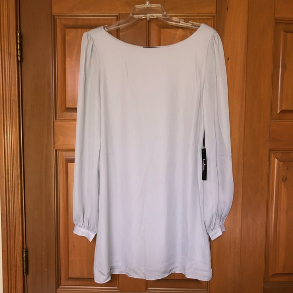 NEW Lulu’s Status update light grey shift dress - Picture 2 of 3